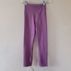 Lululemon Wunder Train High-Rise Crop 23" Size 2 Purple W6BNFS Workout Active